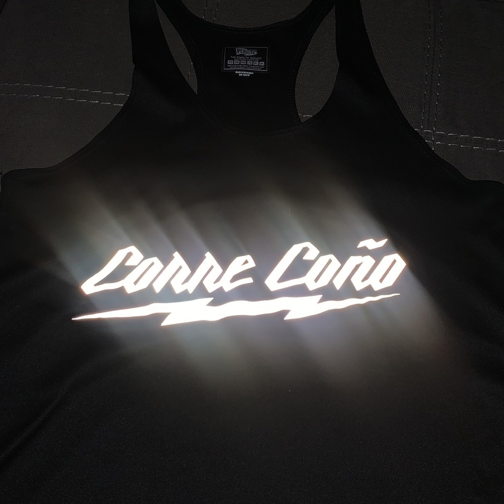Runner Reflective Tank Top Shirt “Corre Coño”